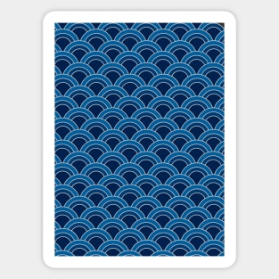 Dark blue pattern Sticker